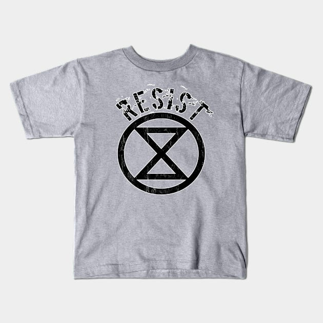 THE RESIST REBELLION Kids T-Shirt by Off the Page